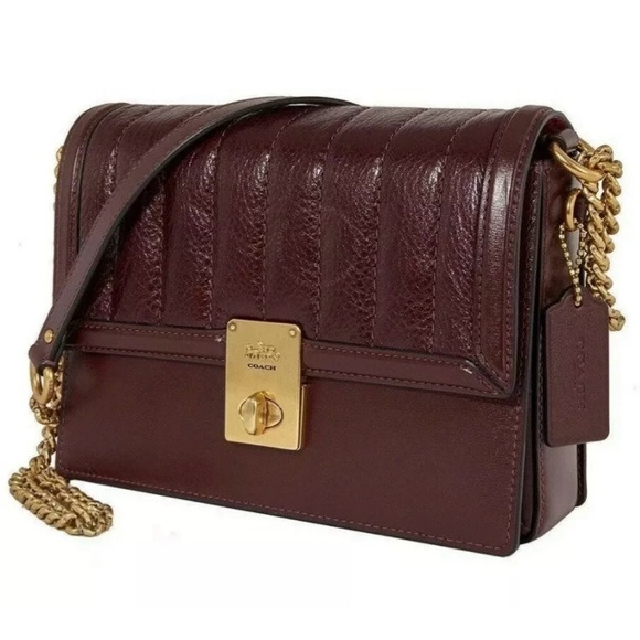 Coach Hutton Crossbody Bag, Cranberry color NWT - Picture 2 of 8